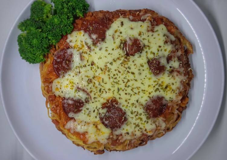 Resep Frittata Spaghetti Topping Pizza Anti Gagal
