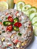 ข้าวดอกอัญชัญผัดปูอัด | สูตรเบสิก