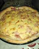 Tarta de jamón queso y cebolla