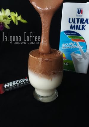 Foto resep Dalgona Coffee Brown Sugar tanpa mixer
