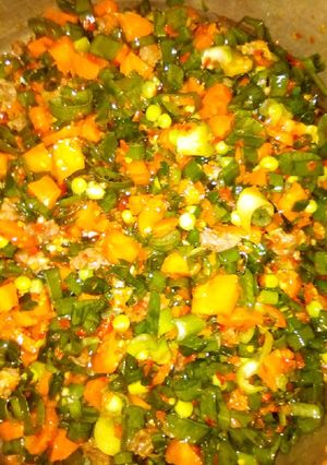 A picture of Vegetable sauce.