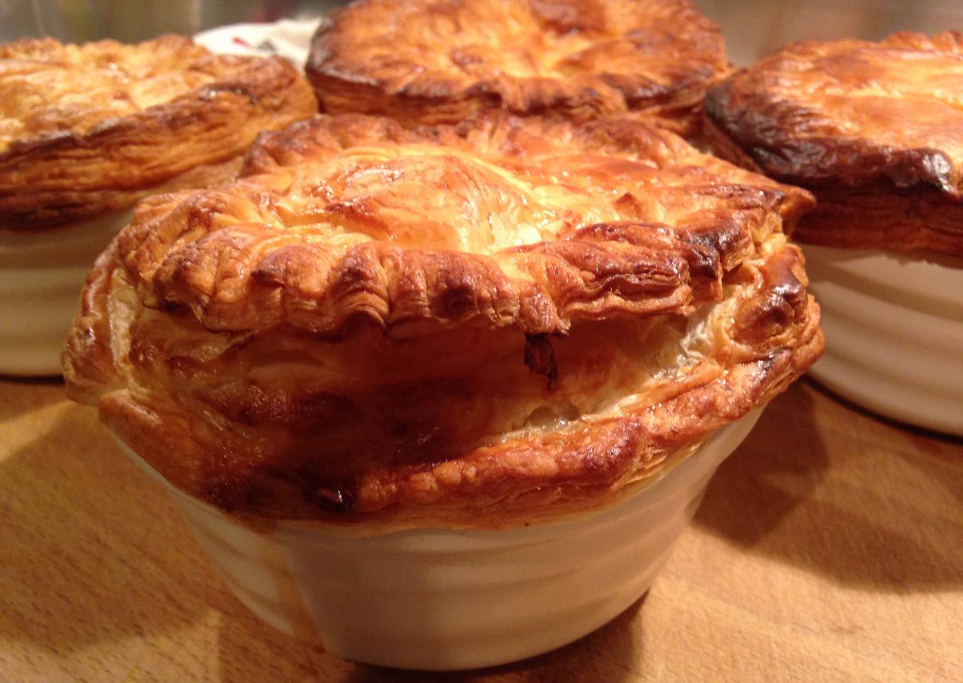Chicken, Leek and Bacon Pies