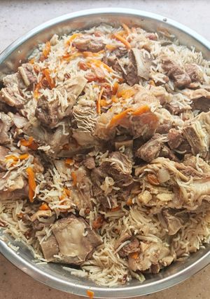 صورة لوصفة رز تركمن بلو