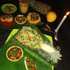 A picture of Pineapple Chilli Stir Fry Brown Rice.