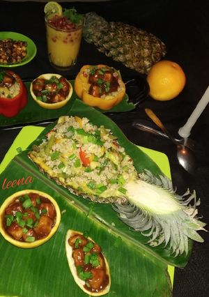 A picture of Pineapple Chilli Stir Fry Brown Rice.