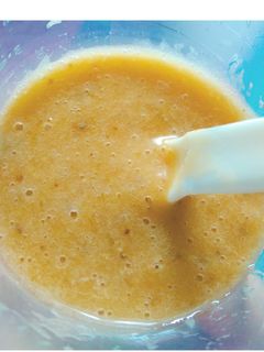 Foto resep Pure Pisang Barangan + Chia Seeds MPASI 6+