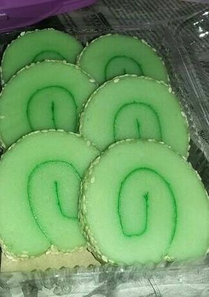 Foto resep 17. Mochi Pandan Gulung