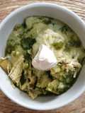 Chilaquiles verdes con chile poblano 🌿💚🌶️