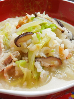 高麗菜鹹稀飯 家傳版 的食譜成品照片