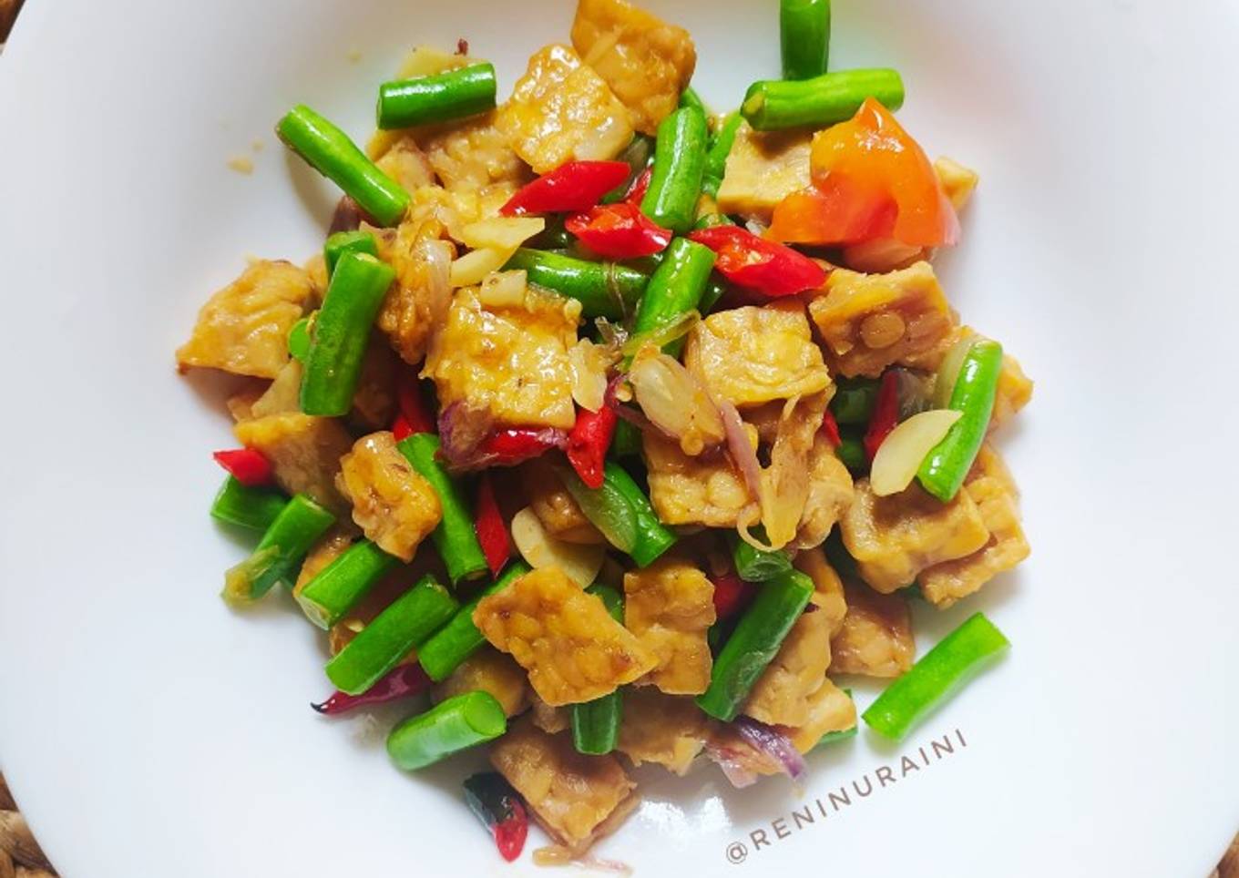 Oseng Buncis Tempe