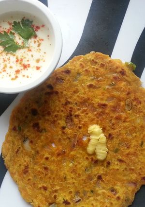 A picture of Carrot Parathas.