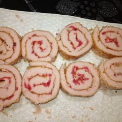A picture of Vanilla Swiss Rolls.