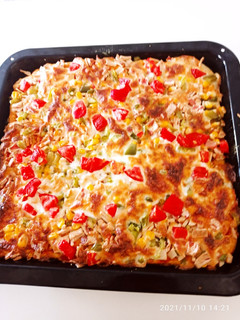 عکسی از دستور پیتزا مخلوط 🍕🍕