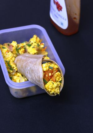 A picture of Paneer Disguise- Tiffin Roll.