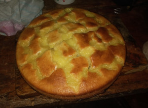 Una foto de Torta matera, con crema pastelera