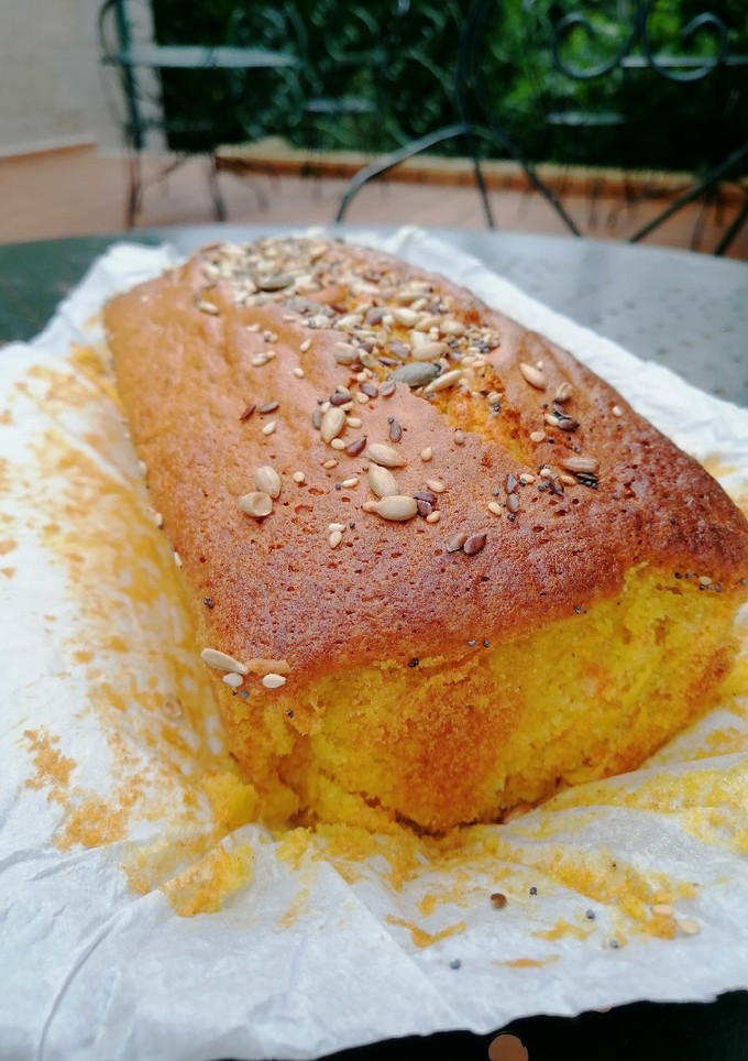 Una foto de Bizcocho de zanahoria y nueces