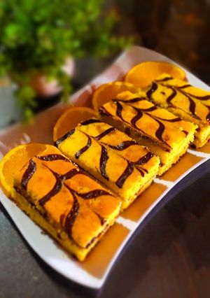 عکسی از دستور کیک تی تاب با کارامل میانی
