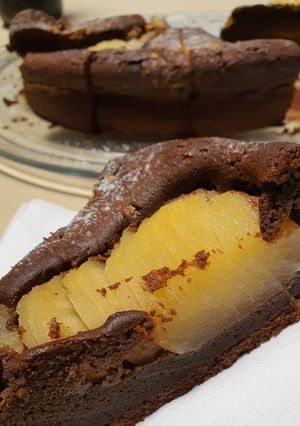 Une photo de Moelleux chocolat poire #monlivredecuisine