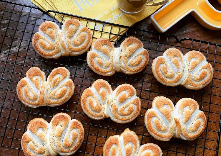 Recette de Fait maison ☆Papillons Feuilletés à la Crème d&#39;Amandes et Fleur d&#39;Oranger☆