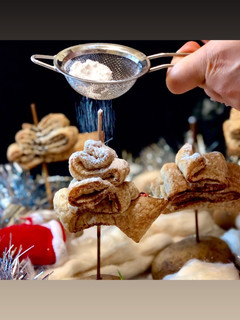 A picture of Puff Pastry Cinnamon trees.