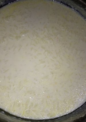 Una foto de Arroz con leche cremoso