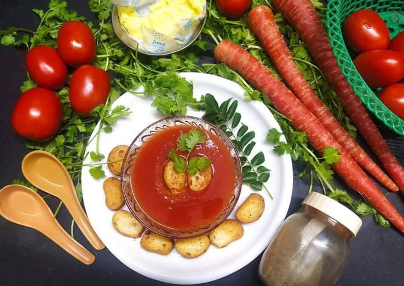 Tomato carrot soup