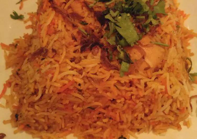 Flavoured Rice with Roasted Chicken