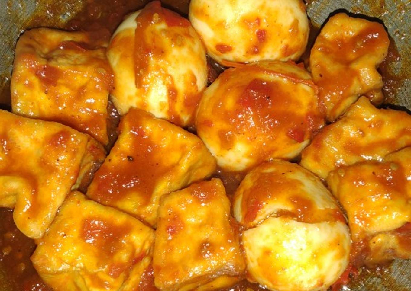 7. Telur Tahu Balado