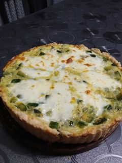Una foto de Tarta de zapallito con masa casera