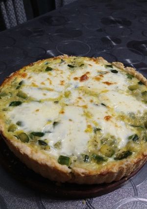 Una foto de Tarta de zapallito con masa casera