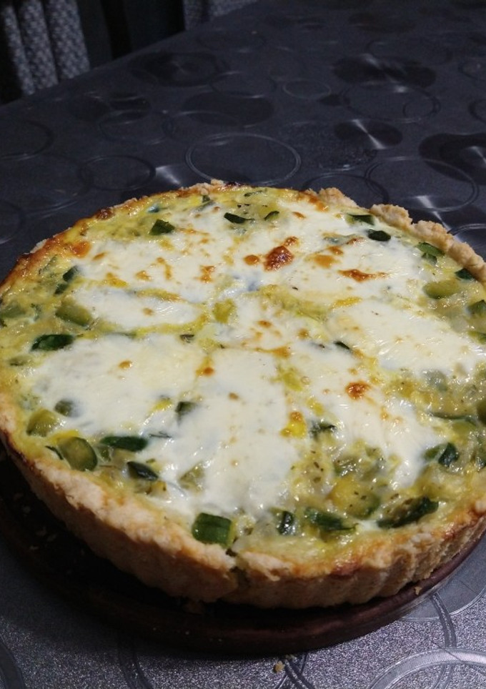 Una foto de Tarta de zapallito con masa casera