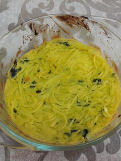 Una foto de Espaguetis con "queso" veganos 🍝