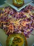 Ensalada de repollo morado, zanahoria y queso parmesano!