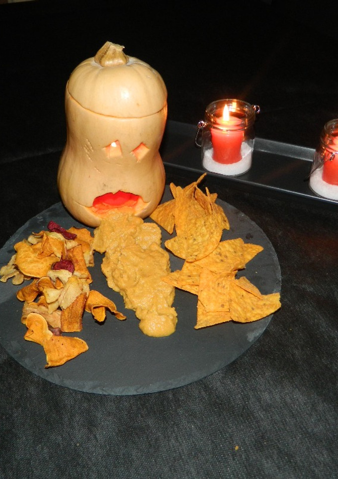 Una foto de Hummus de calabaza