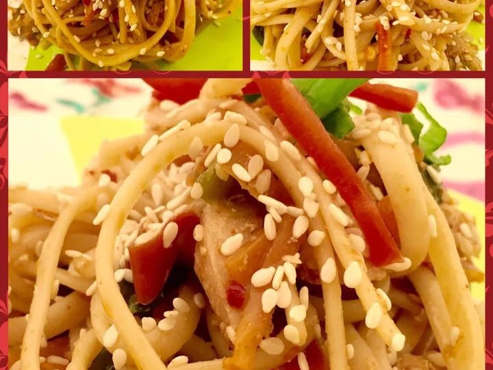 Easy Way Prepare Sesame Chicken Chow Mein πππ the Delicious You can take Joss in your mouth