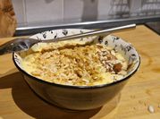 Una foto di mascarpone noci