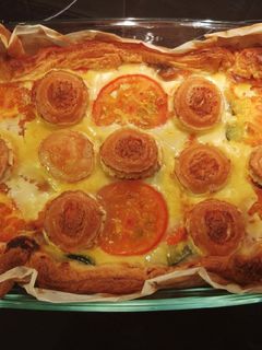 Una foto de Quiche vegetariana
