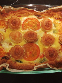 Una foto de Quiche vegetariana