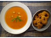 Una foto de preparado sopa