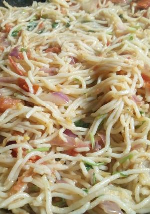 A picture of Vegetable Spaghetti.