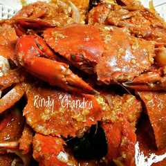 A picture of Kepiting Saos Padang.