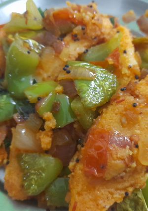 A picture of Tawa spicy idli fry.