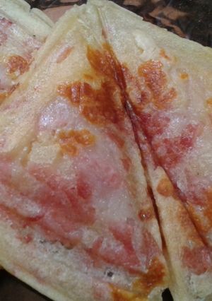 Una foto de Sándwich tostado sin gluten, sin huevo, SIN PAN! 😰(con opción veggie)