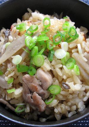 A picture of Chicken & Gobō Takikomi Gohan.