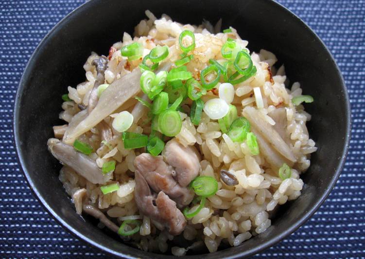 Easiest Way to Make Quick Chicken &amp; Gobō Takikomi Gohan