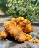 Gà chiên sốt trứng muối