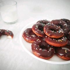 Eggless Donuts A picture of Eggless Donuts.