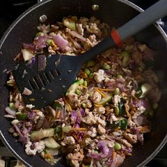 A picture of Egg roll in a bowl.
