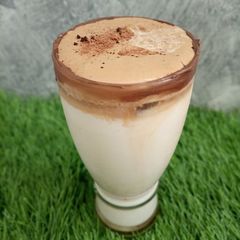 A picture of Dalgona coffee.