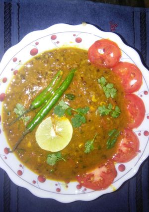 A picture of Mung ki chutney.
